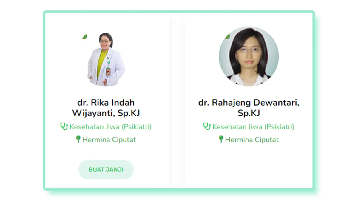 Jadwal Dokter Kesehatan Jiwa Rumah Sakit Hermina Ciputat