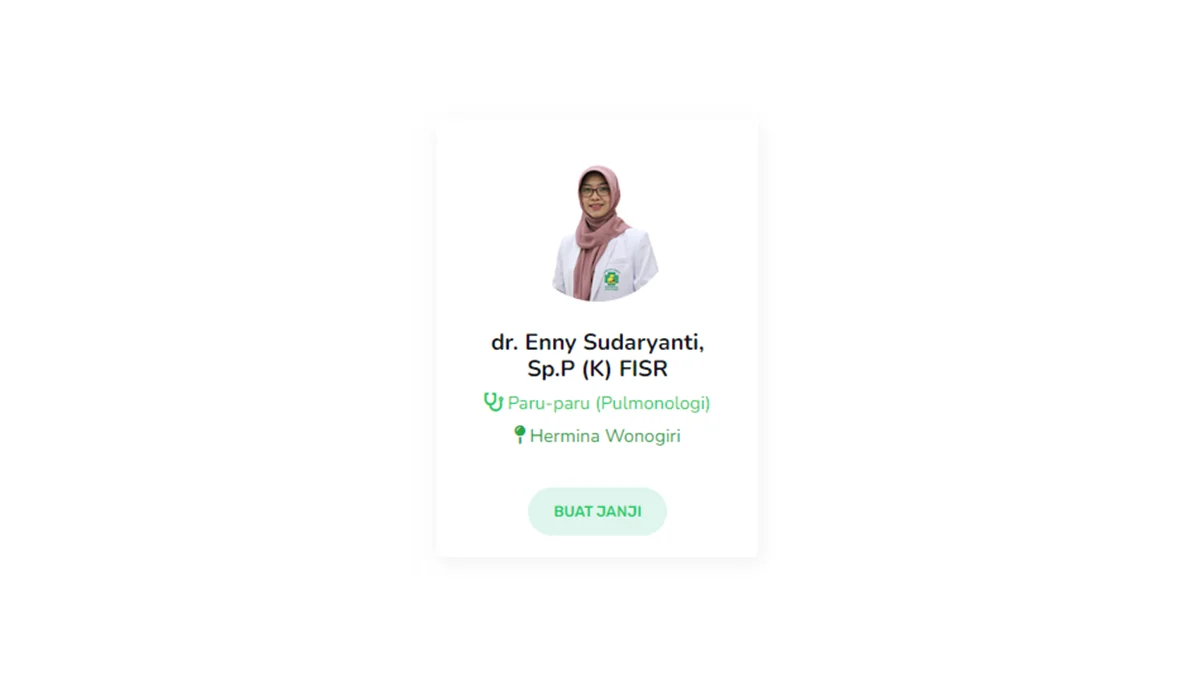 Dokter Paru Paru RS Hermina Wonogiri
