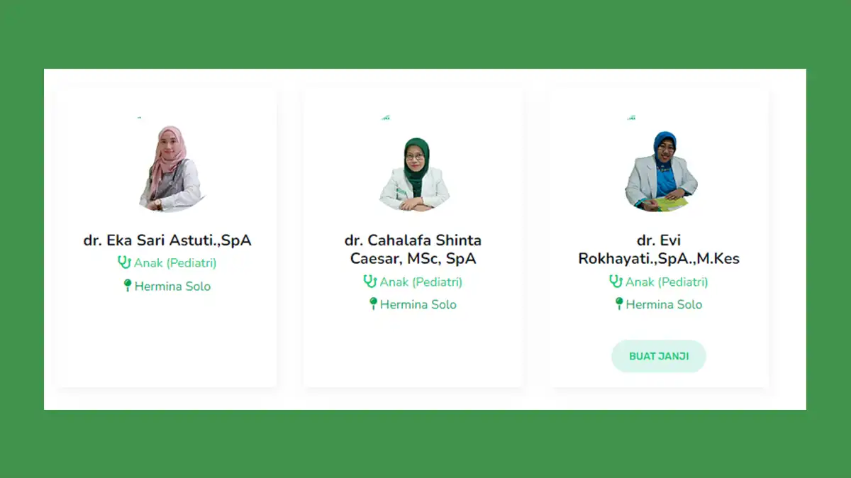 Jadwal Dokter Anak RS Hermina Solo