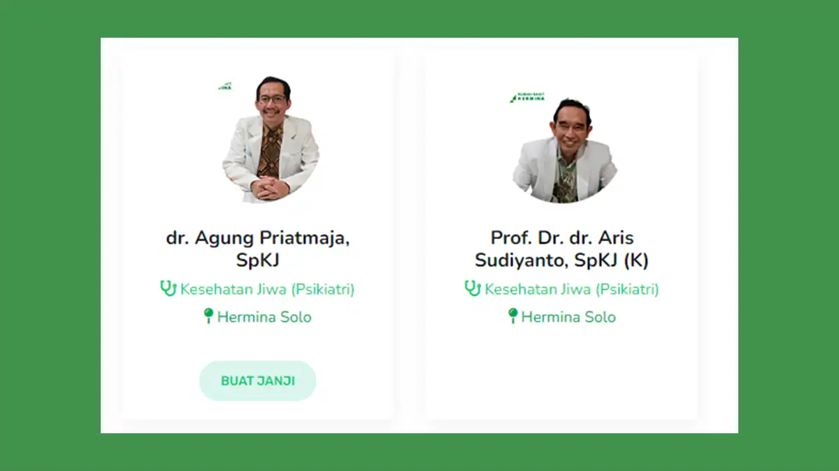 Jadwal Dokter Kesehatan Jiwa RS Hermina Solo